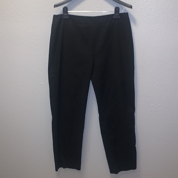 Talbots Black Stretch Pants Ankle Straight Leg Trousers Women’s Sz 10 - Picture 2 of 6